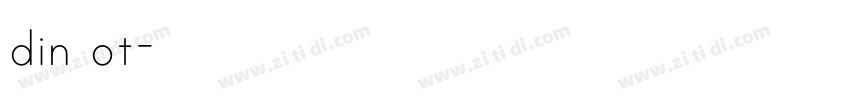 din ot字体转换